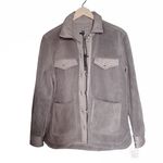 BLANK NYC NWT  Fleece Shacket Plush Cozy Soft Gray Shirt Jacket Size Small NEW Photo 4
