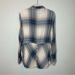 Lucky Brand Plaid Button-Up Shirt in Blue and Pink Size L Photo 7