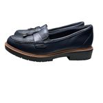 Clarks NWOB Westlynn Bella Navy Blue Leather Loafers Women’s Size 7.5 Photo 5