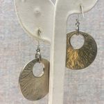 Purple Snakeskin Dangle Earrings Boho Round Silver Tone Drop Trendy Jewelry Photo 5