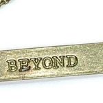 Handmade Infinity & Beyond Gold-Tone Reversible Necklace Photo 3