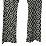 House of Harlow 1960 Geometric knit Black and White pants size Large Photo 6