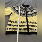 VTG Nordic Designs Womens Sz: XL Sweater Green Fair Isle Wool & Angora Full Zip. Photo 4