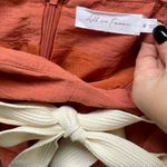 All in Favor  Front Tie Pleated Shorts Medium Photo 2