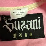 NEW Suzani Running High Womens Pink Long Sleeve Graphic Sweatshirt Sweater Top S Photo 5