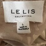 Le lis Collection Crop Backless Peasant Top Champagne Balloon Sleeve Size Large Photo 5