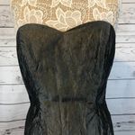 American Vintage Vintage USA Jolie Madame Strapless Taffeta dress & coat metallic set medium Photo 4