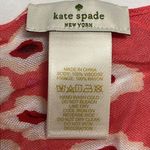 Kate Spade New York Pink Cream Red Viscose Abstract Fashion Scarf 2017 83”, 22” Photo 10