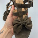 Nanette Lepore Nanette Lapore Brown Leather Strappy Heeled Sandal Womens 6 Bow Coquette Summer Photo 6