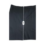 Anne Klein Black Ponte Knit Elastic Wedge Waist Straight Skirt XL Preppy Classic Photo 6