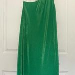 DKNY NWT  Saty Lacno Women's One Shoulder Asymetrical Green Pleated Dress Small Photo 1