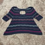 Free People open back short sleeve sweater XS Photo 3