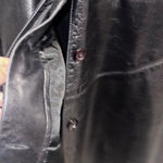 vintage Giovenzana Moda black leather jacket, 1980s or 1990s Size M Photo 2