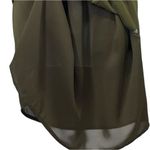 Madewell Olive Green 100% Silk Moonset Dress Style #B1408 Size 6 Photo 9