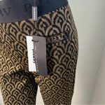 CAMBIO Faith patterned lurex trousers‎ Patterned Black and Gold Women's Pants S2 Size 2 Photo 5