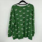 Jane + Delancey Green Tennis Racket Print Sweatshirt Women's Plus Size 2X Photo 1