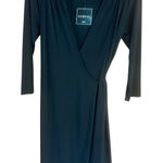 George Classic Wrap 3/4 sleeve Low V Dress Sz M (8 Photo 0