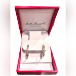 Macy's Macy’s Hinged Oval Hoop Channel Earrings Boxed 925 Sterling-SK9 Fine Jewelry NIB Photo 4