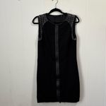Elie Tahari  Lexington Ponte‎ Leather Trim Sheath Dress Size 10 Photo 1