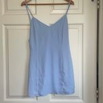 superdown  (REVOLVE) Bonita Drape-Back Mini Dress Medium M Blue FEMININE COQUETTE Photo 2