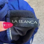 La Blanca Boho Tie Dye One Piece Swimsuit Blue Size 6 Photo 7