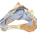 Aerie Tropical Print Knot Bikini Bottom Monaco Blue XL NWT Photo 3