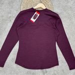 NWT Seg’ments 100% Merino Wool Base Layer Shirt Top Long Sleeve in Burgundy M Red Size M Photo 8