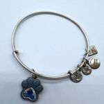 ALEX AND ANI  Dog Paw Prints of Love Bracelet -Silver Tone, Crystal Charm Photo 0