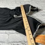 Tropical Escape Sears  One Piece Plunge Black White Swimsuit size 10 NEW women’s Photo 8