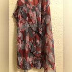 Shasa  Leaf Print Sheer Sleeveless Top S Photo 3