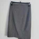 EXPRESS  Pencil Straight Pleated Midi Gray Skirt 00 Photo 0