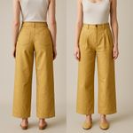 Urban Outfitters  Womens Yellow Evon Wide Leg Trouser Pants 6 Photo 1
