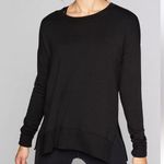 Athleta  black COASTER LUXE SWEATSHIRT thumbholes pullover top Photo 0