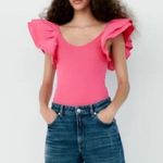 ZARA Poplin Pink Body Suit Photo 3