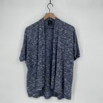 B Collection by Bobéau Blue Short Sleeve Open Front Cardigan Sweater Size S Photo 1