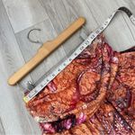 EGO Lace Low-Rise Skirt ruffle hem abstract mini womes Orange (size 8) y2k festival Photo 2