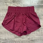 Lefter Shorts High Waisted Running Shorts Red Size M Photo 1