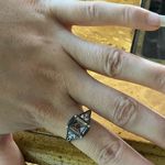 Natural Smoky Quartz Sterling Silver Solitaire Ring Size 10 Photo 3