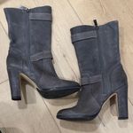 Vince Camuto Gray Leather Boots Photo 1