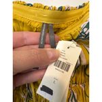 Anthropologie  NWT The Somerset Strapless Maxi Dress Yellow Leaf Print L Photo 4