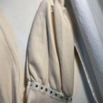 easel size Large Cream Sweatshirt with studded sleeves Photo 2