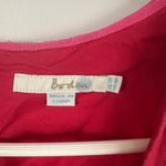 Boden Linen Blend Red Wrap Midi Woman’s Dress 4 Spring Tea Party Summer Casual Photo 1