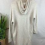 Madewell Gray & White Soft Hoodie Long sweatshirt Dress M Photo 2