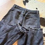 AGOLDE  Jamie Straight Jeans In Void‎ Black Raw Hem Size 27 Photo 9