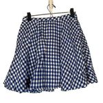 J.Crew Blue & White Plaid Pocket Back Zipper Flare Circle Full Skirt Women Sz 2 Photo 0