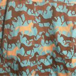 Toffee Apple Women L Button Front Western Shacket Jacket Equestrian Horse Print Blue Size L Photo 4