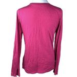 Lucky Brand  Peace Heart Angel Wings Long Sleeve Shirt Pink Size Large Photo 1