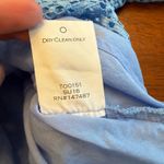 Draper James  Lattice Double Bell Sleeve‎ Blouse Top Blue Size 6 Photo 5