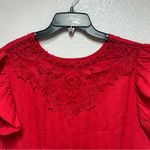 Red Dress with Ruffle Sleeves Size XL Photo 1