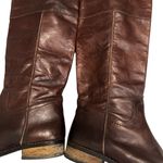 MIA Elisa Brown Leather Knee High Tall Distressed Riding Boots, Sz 10 Photo 9